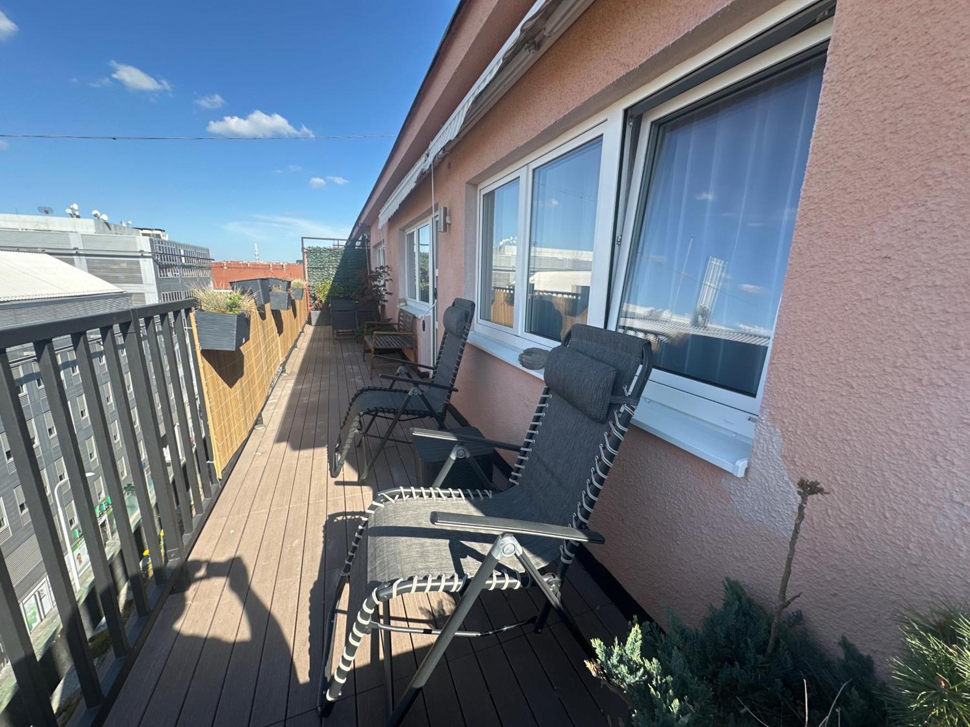 Andel Apartment With Terrace Prag Dış mekan fotoğraf